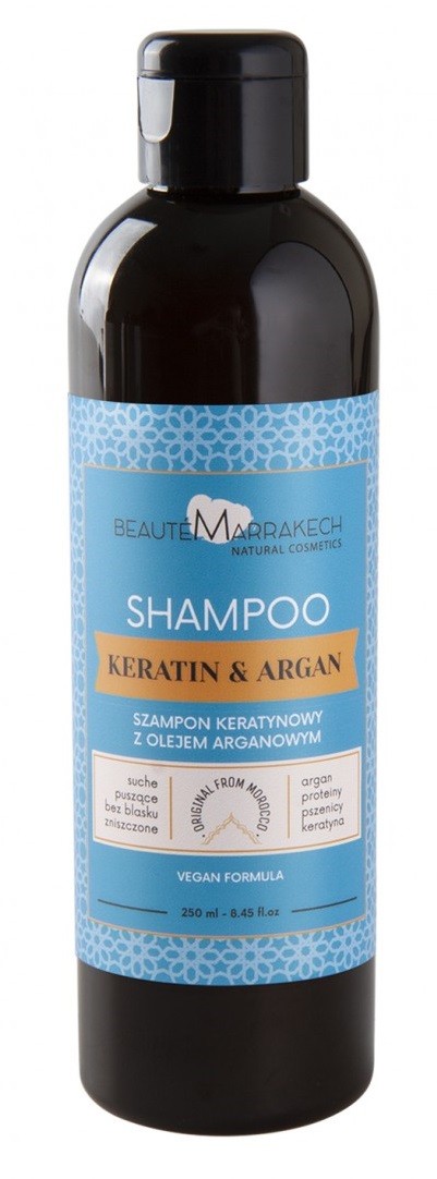 szampon z keratyną i olejkiem arganowym