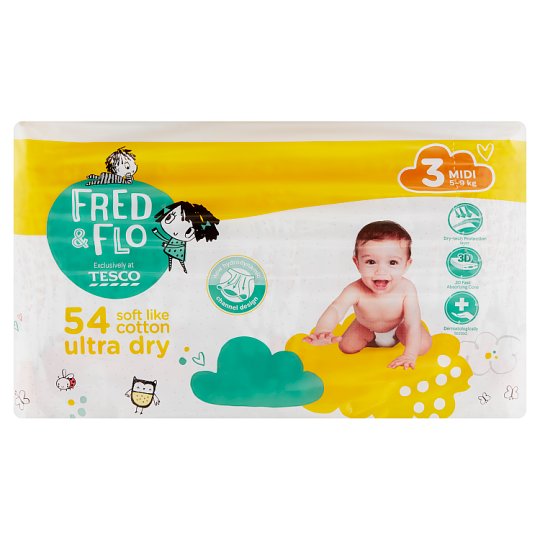 tesco pieluchy fred&flo 3