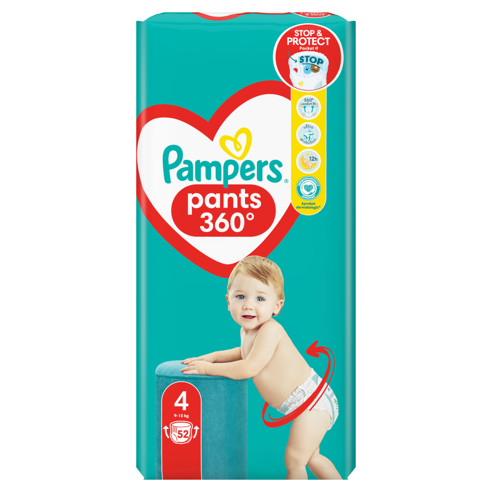 tescopampers pants pieluchomajtki 4 52 szt