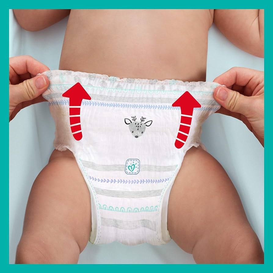 zakladanie pieluch pampers