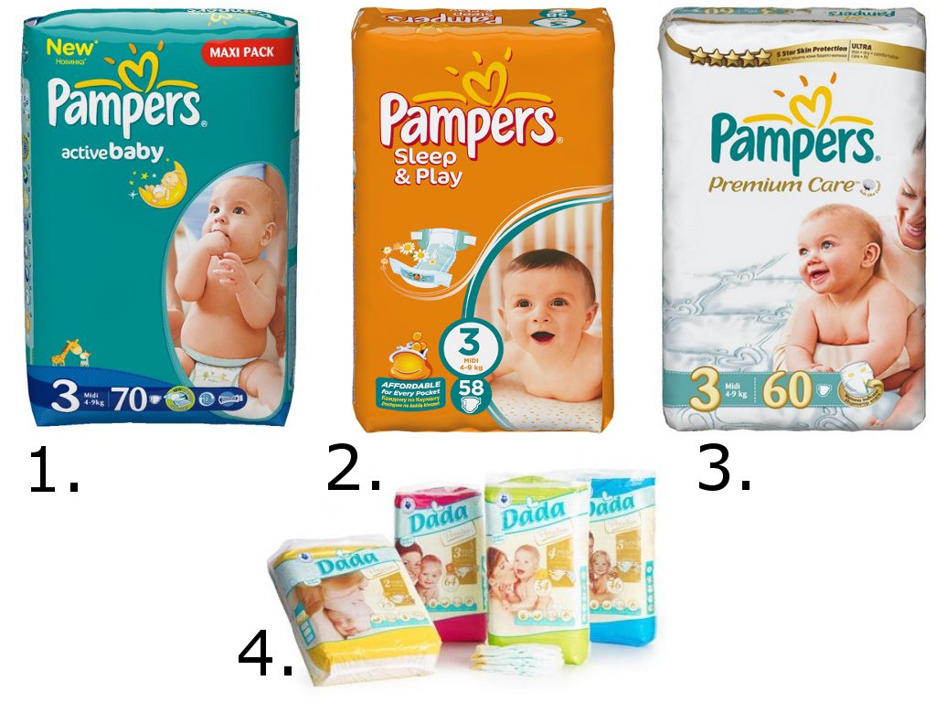 zielone pampersy pampers