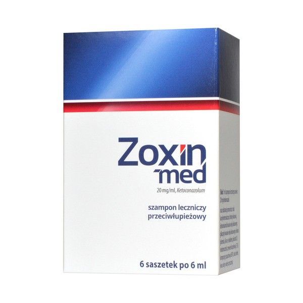 zoxin med 20 mg ml szampon leczniczy przeciwłupieżowy